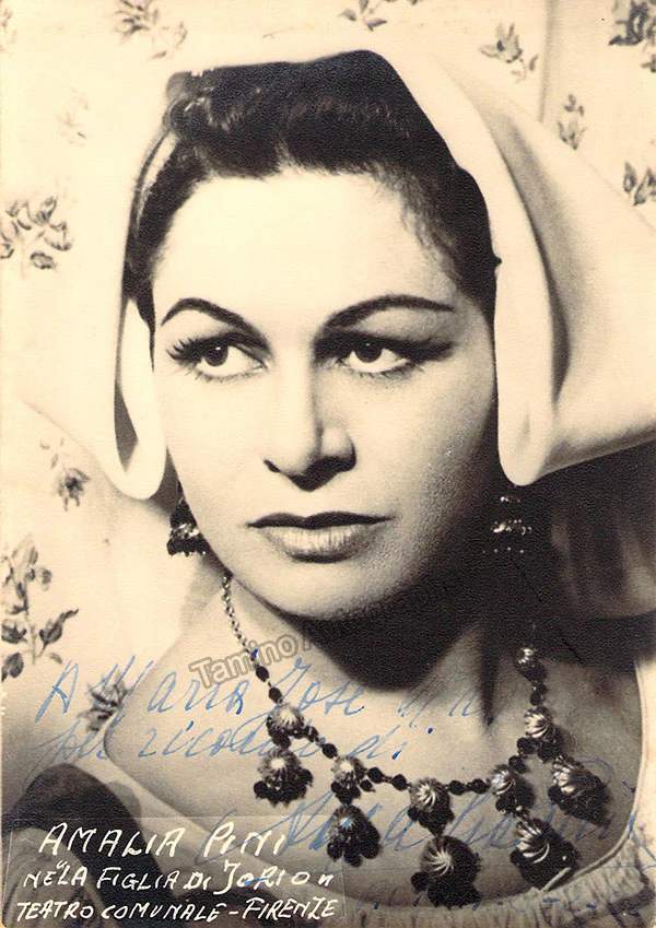 PINI, Amalia (Various Autographs)