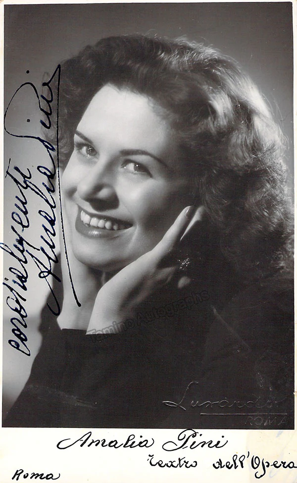 PINI, Amalia (Various Autographs) - Image 4