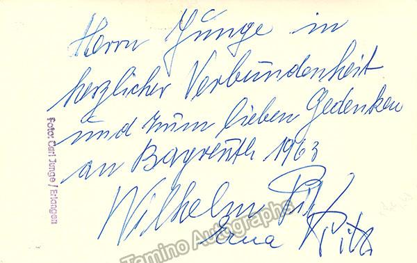 Pitz, Wilhelm - Pitz, Eva - Double Signed Photo 1963 - Image 2