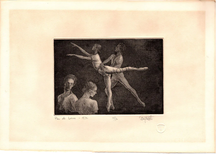 Plazzotta, Enzo - Signed Ballet Etching