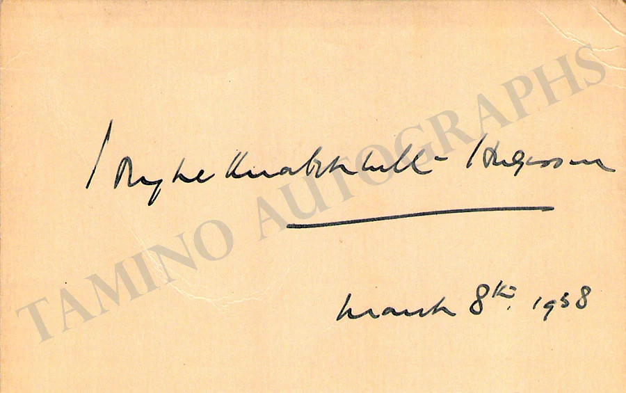 Politicians & Diplomats - Collection of Signed Album Pages & Cards - Image 5