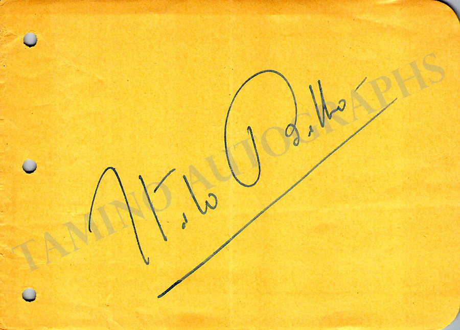 Politicians & Diplomats - Collection of Signed Album Pages & Cards - Image 6