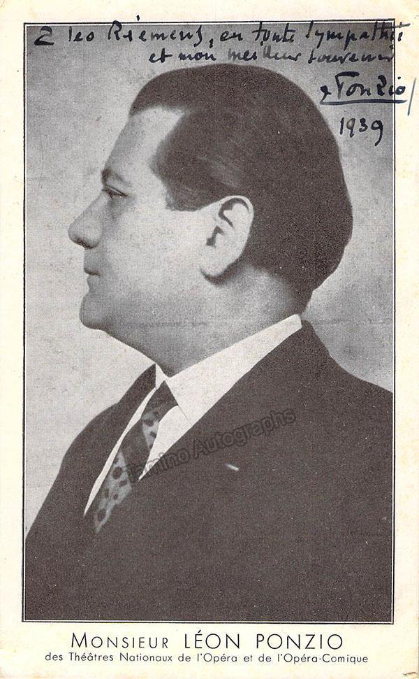 PONZIO, Leon (Various Autographs) - Image 5