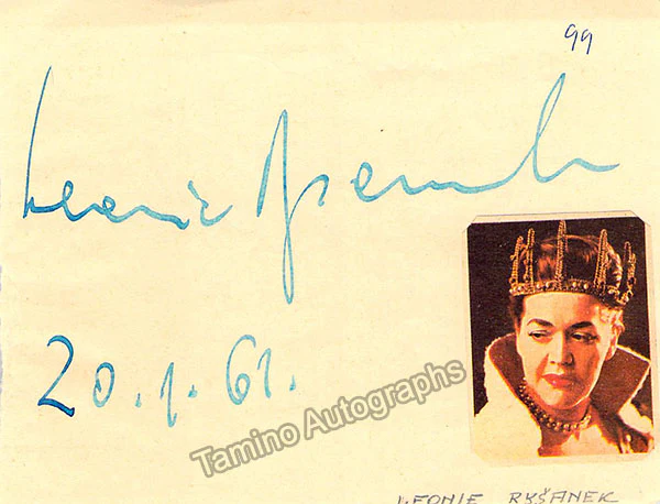 Opera Singers 1950s to 1970s - Autographed Lot of 9 Items - Image 6