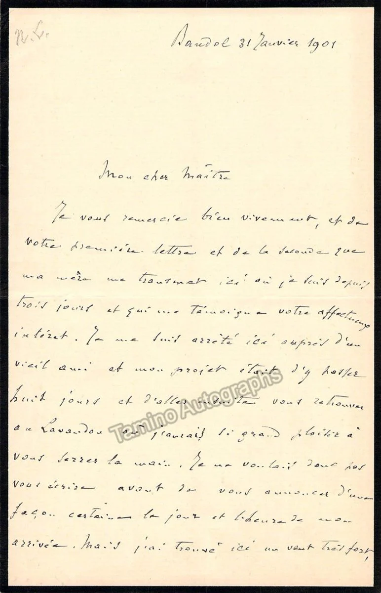 Madier de Montjau, Raoul - Set of 2 Signed Autograph Letters - Image 3
