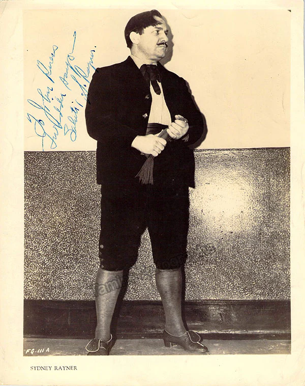 RAYNER, Sydney (Various Autographs) - Image 3