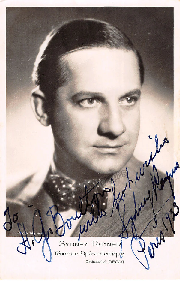 RAYNER, Sydney (Various Autographs) - Image 6