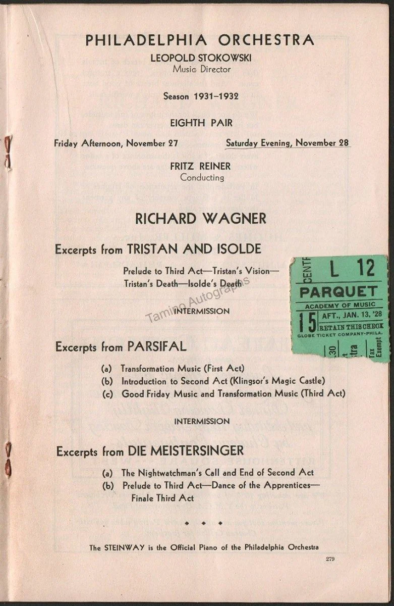 Reiner, Fritz - Set of 3 Concert Programs 1930s - Image 3