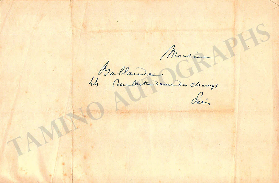Luguet, Rene - Set of 3 Autograph Letters Signed - Image 3