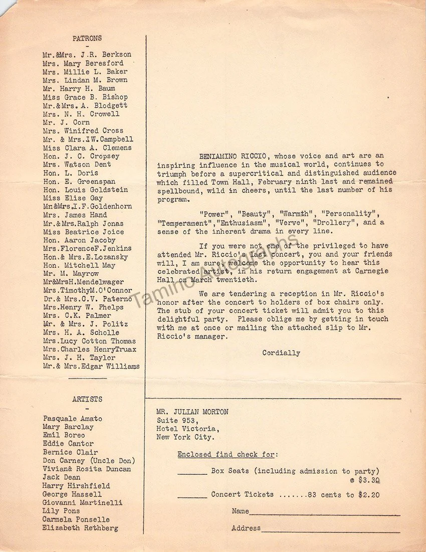 Riccio, Beniamino - Autograph Lot - Image 13
