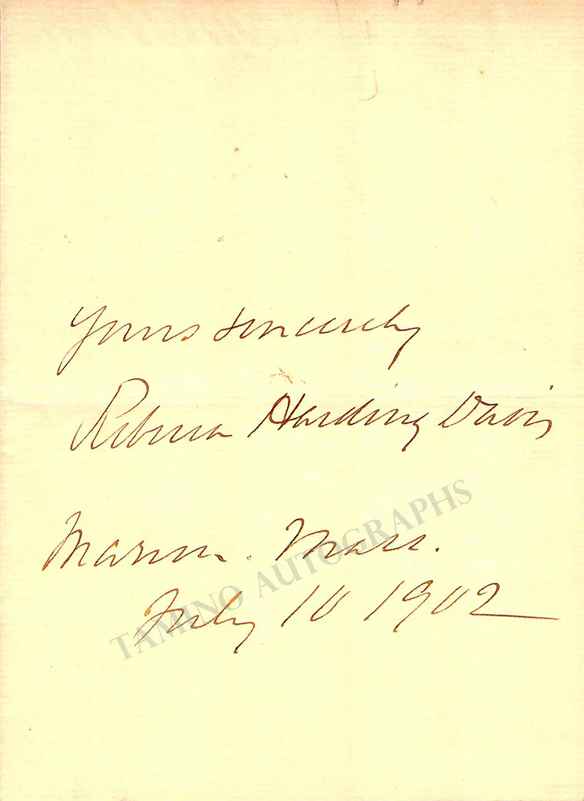 Harding Davis, Richard - Signature Clip - Image 2