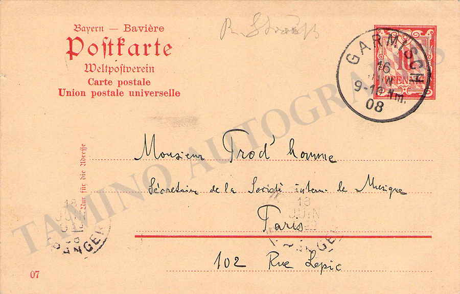 Strauss, Richard - Autograph Manuscripts (Various Options) - Image 15