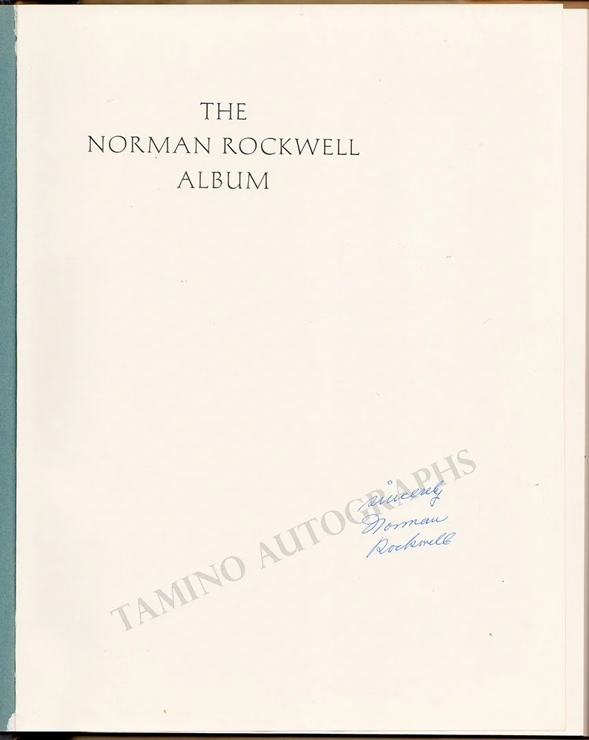 Norman Rockwell Autograph — Signed Book The Norman Rockwell Album - Image 2