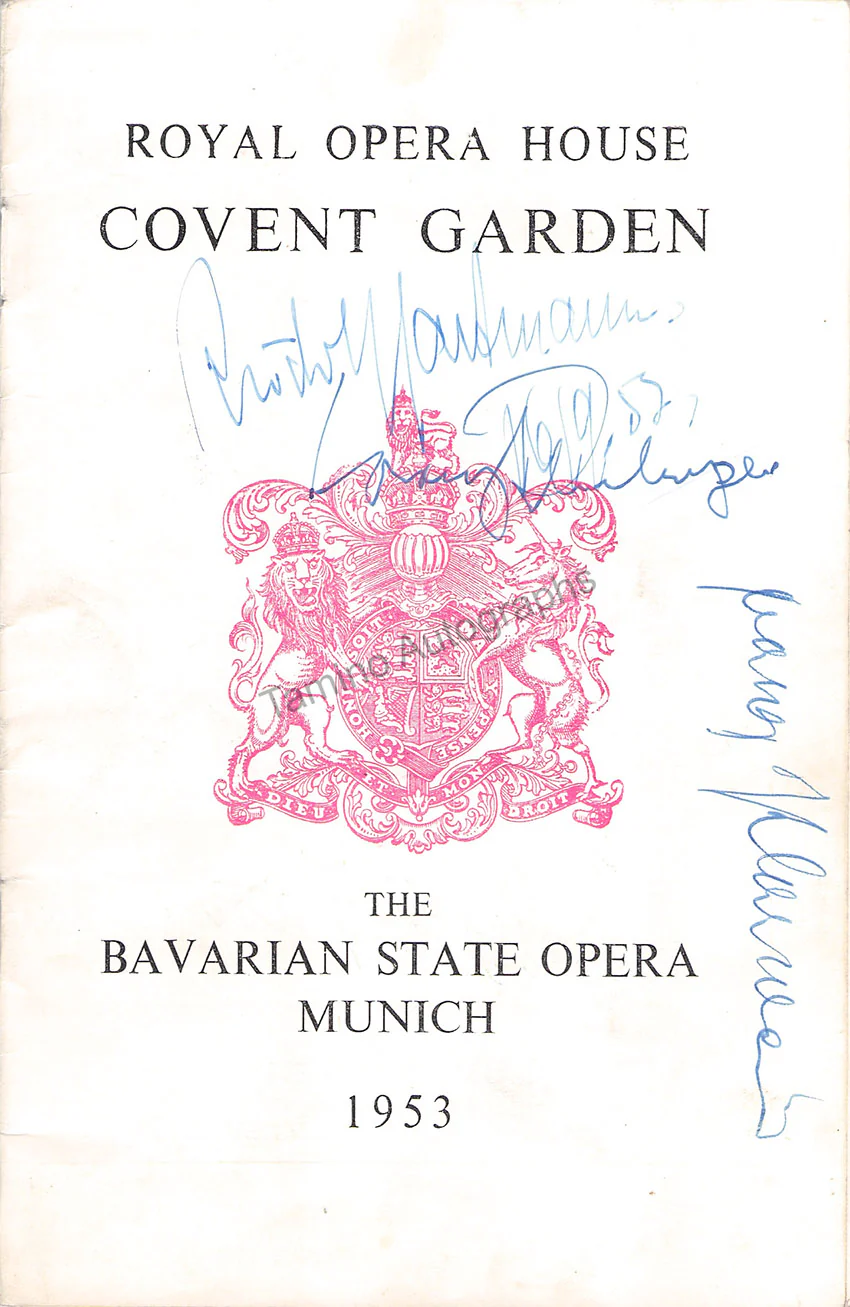 ROH Covent Garden - Signed Opera Programs 1947-1988 (Various Options II) - Image 29