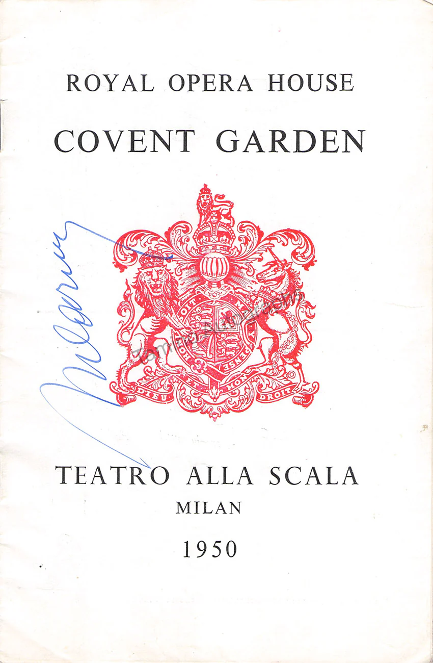 ROH Covent Garden - Signed Opera Programs 1947-1988 (Various Options II) - Image 37