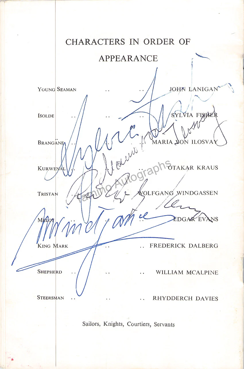 ROH Covent Garden - Signed Opera Programs 1947-1988 (Various Options III) - Image 9
