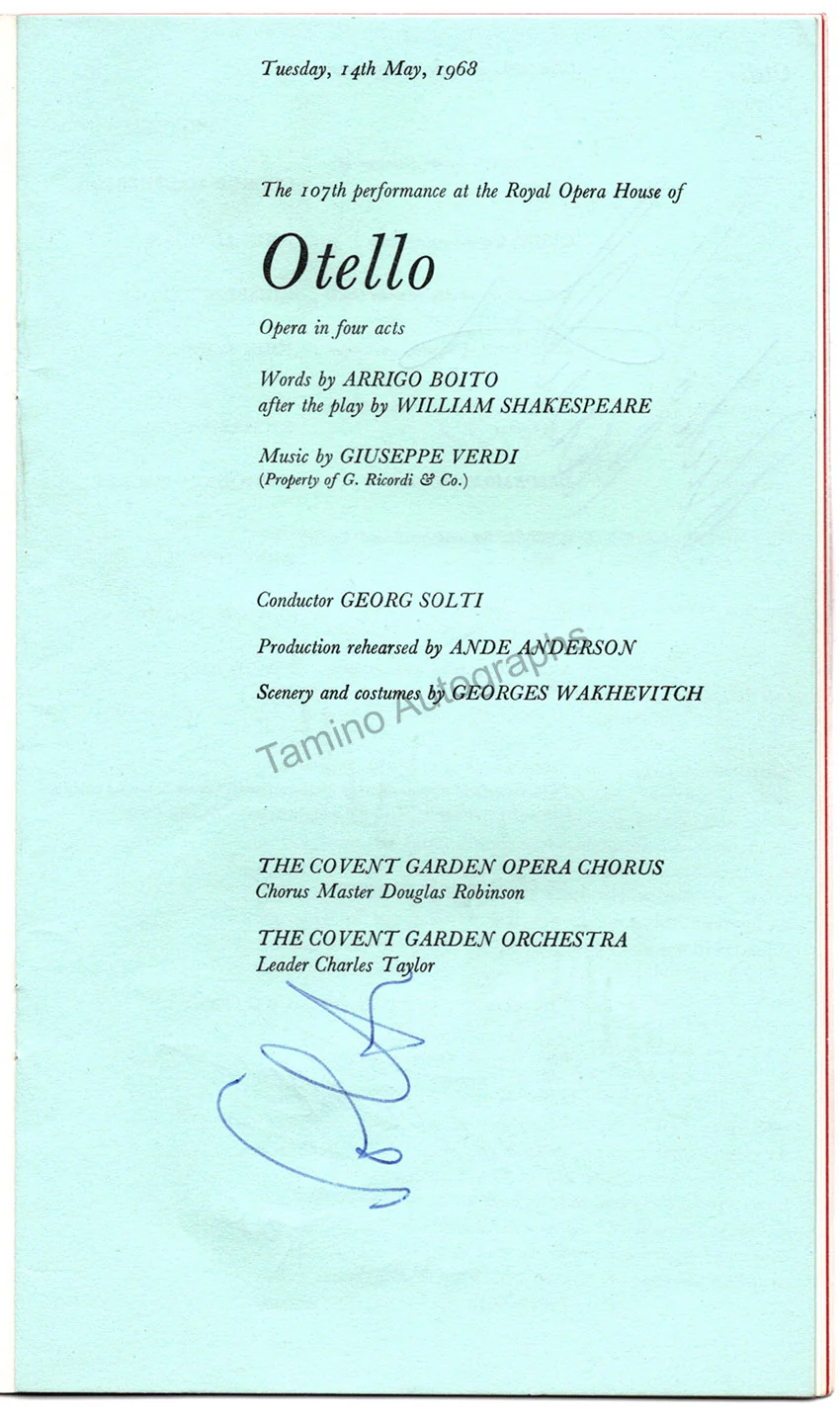 ROH Covent Garden - Signed Opera Programs 1947-1988 (Various Options IV) - Image 2