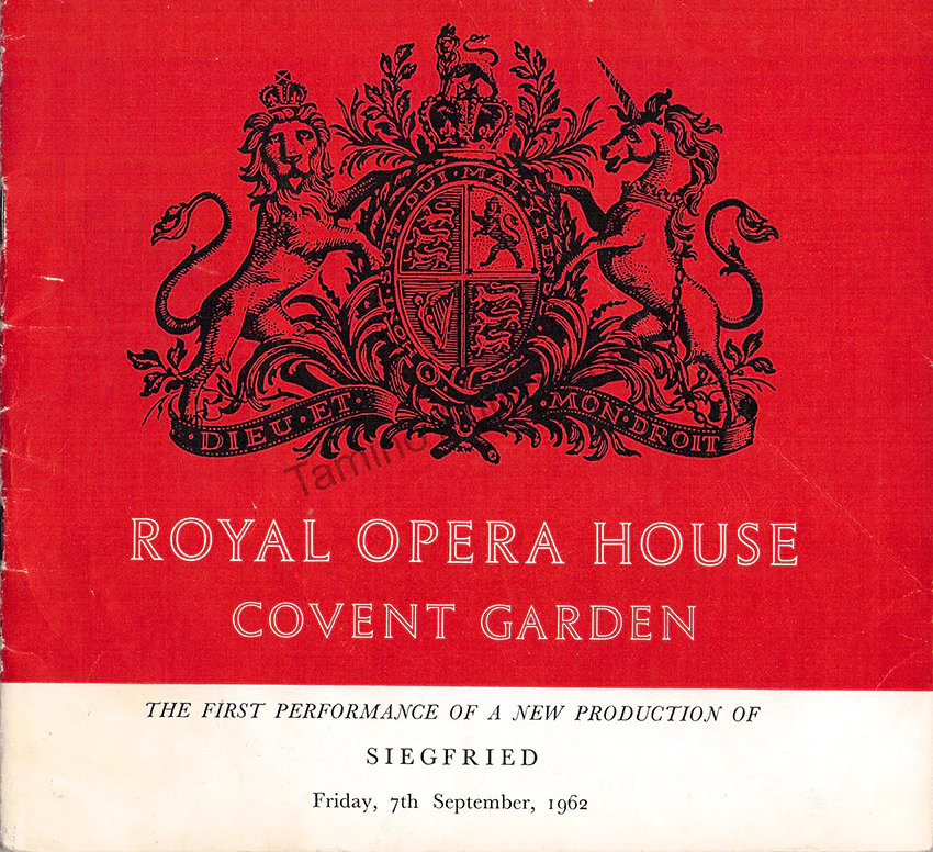 ROH Covent Garden - Signed Opera Programs 1947-1988 (Various Options I) - Image 10