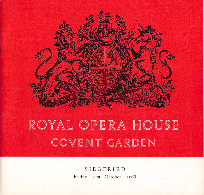 ROH Covent Garden - Signed Opera Programs 1947-1988 (Various Options I) - Image 28