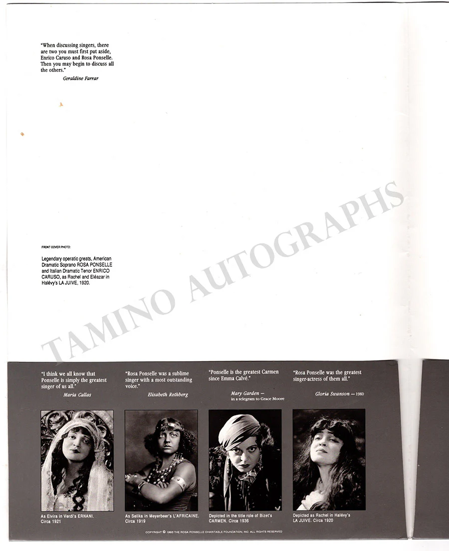 Ponselle, Rosa - Lot of 9 Unsigned Photographs - Image 11