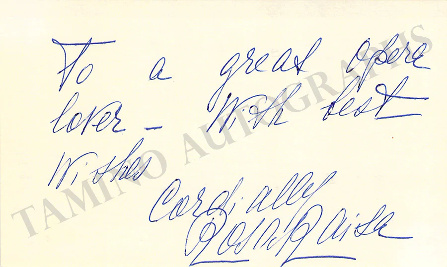 Raisa, Rosa - Autograph Music Quote Signed - Image 2