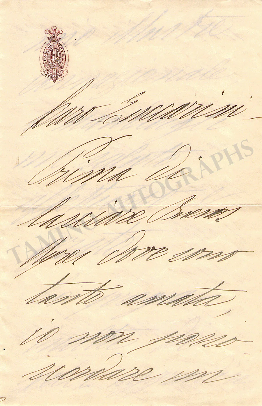 Storchio, Rosina - Autograph Manuscripts (Various Options) - Image 10