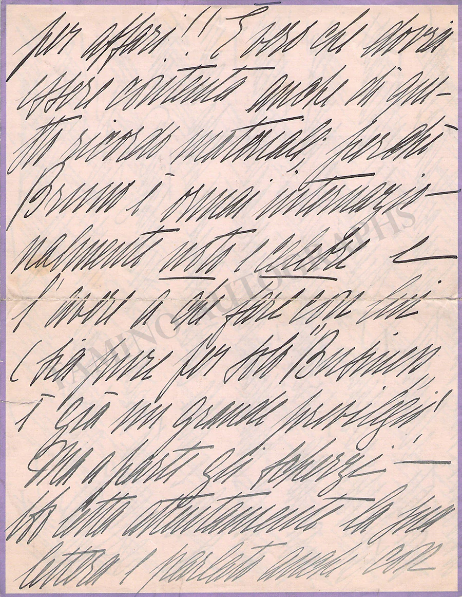 Storchio, Rosina - Autograph Manuscripts (Various Options) - Image 2