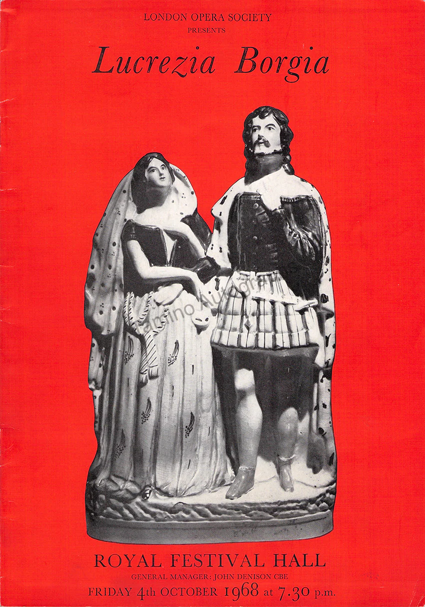 Royal Festival Hall - Signed Opera Programs (Various Options) - Image 13