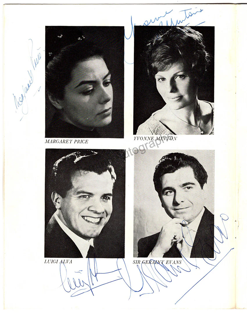 Royal Festival Hall - Signed Opera Programs (Various Options) - Image 25