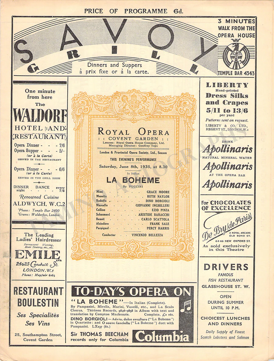 Royal Opera House Covent Garden - Set of 21 Opera Programs 1925-1937 - Image 8