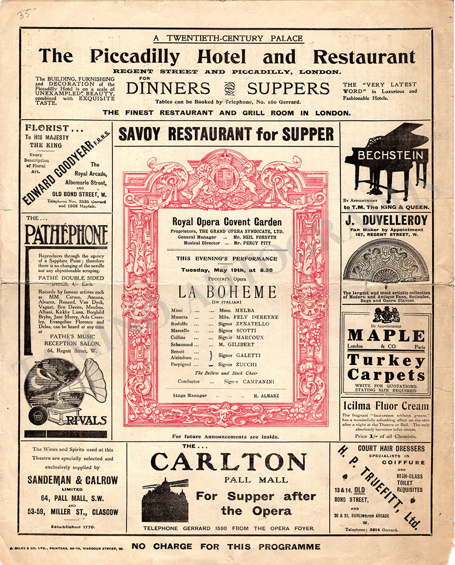 Royal Opera House Covent Garden - Collection of 8 Opera Programs - Image 8