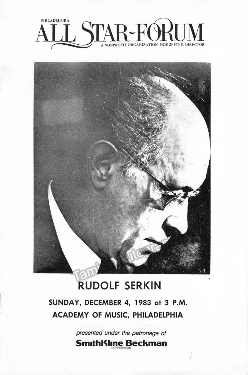 Serkin, Rudolf - Signed Programs (Various Options) - Image 18