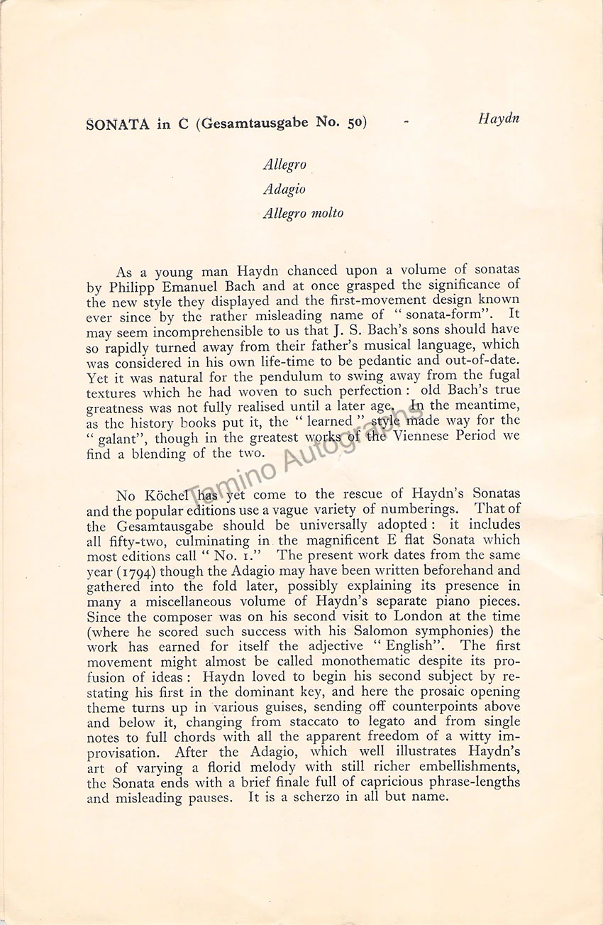 Serkin, Rudolf - Signed Programs (Various Options) - Image 8