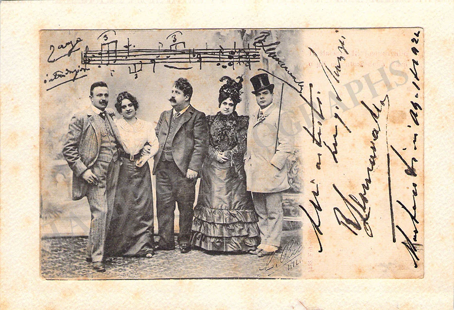 Leoncavallo, Ruggero - Various Autographs - Image 8