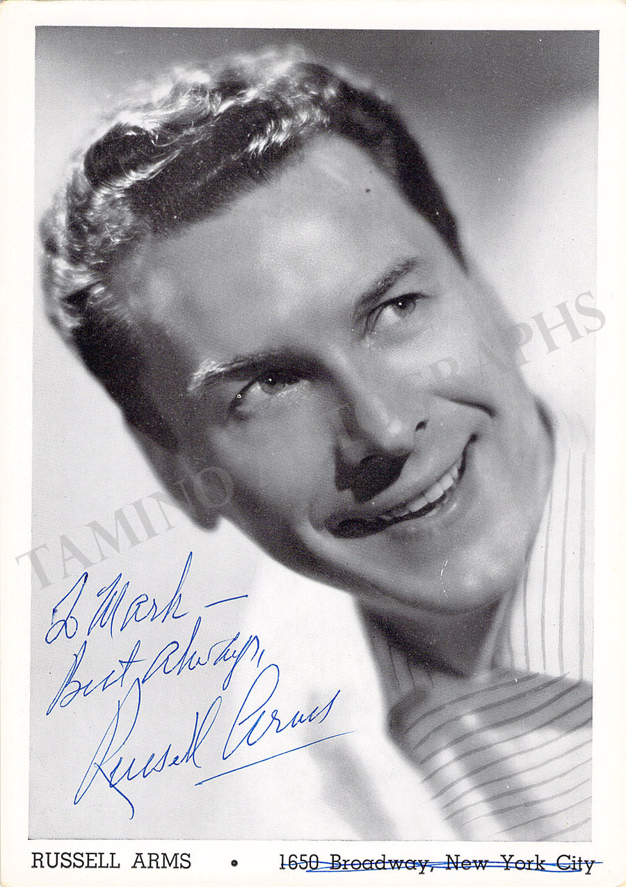 Arms, Russell - Signed Photograph
