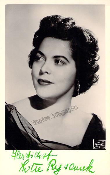 RYSANEK, Lotte (Various Autographs) - Image 4