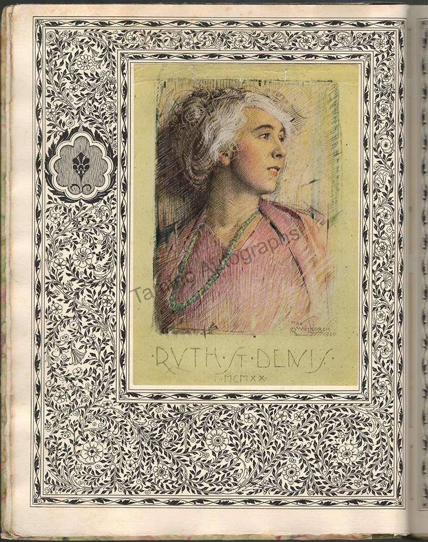 Saint Denis, Ruth - Shawn, Ted - Signed Books "Ruth St. Denis: Pioneer and Profet" 1920 - Image 2