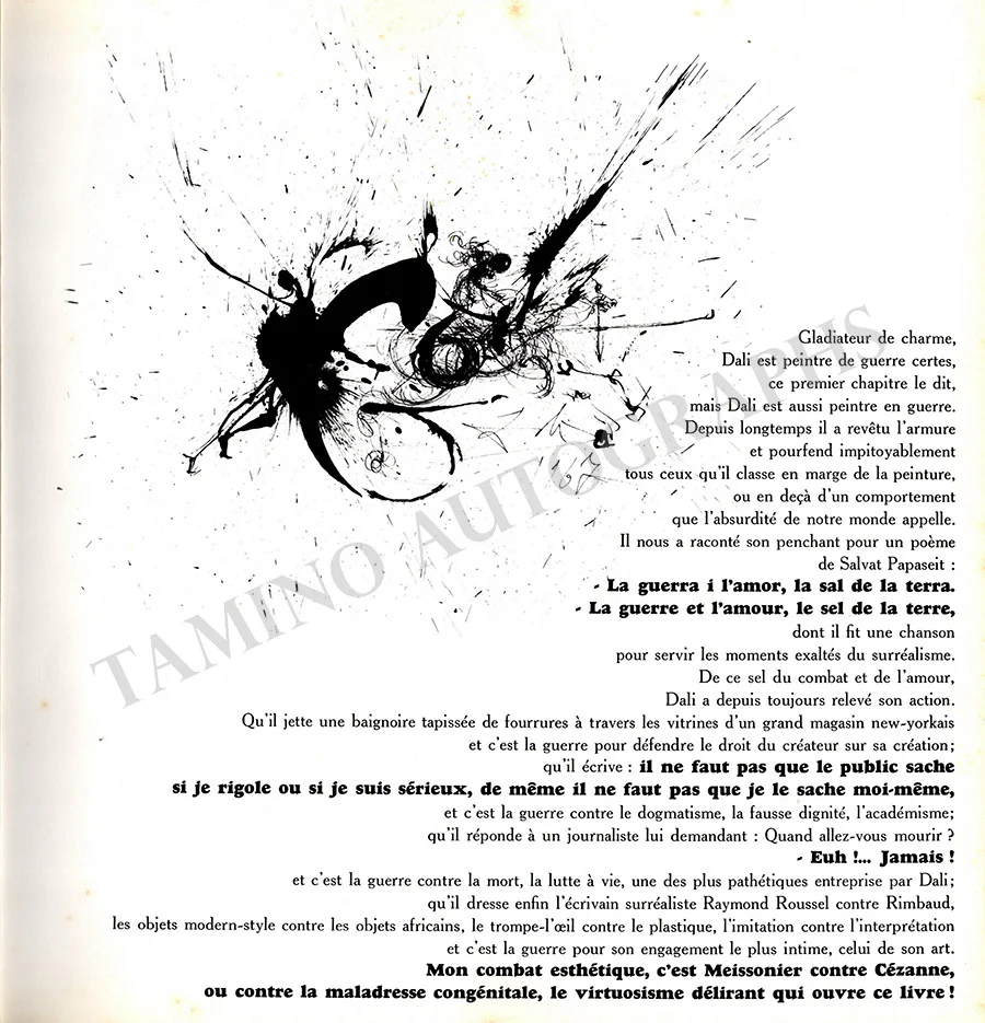 Dali, Salvador - Signed Book "Dali" - Image 4