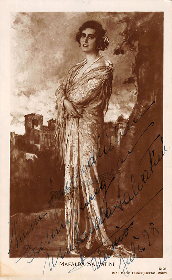 SALVATINI, Mafalda (Various Autographs) - Image 7