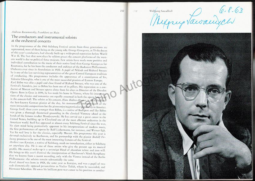 Salzburg Festspiele 1963 - Festival Guide with Many Signatures! - Image 6
