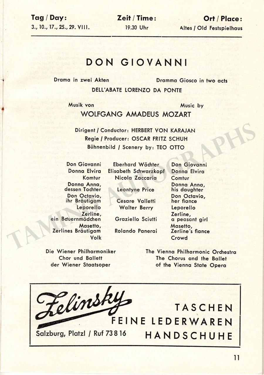 Salzburg Festspiele - Festival Guide 1960 - Image 5
