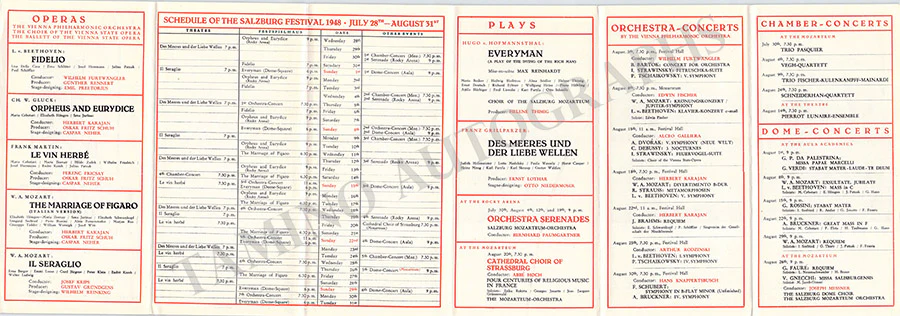 Salzburg Festspiele - Lot of 36 Festival Program Brochures 1926-1949 - Image 42