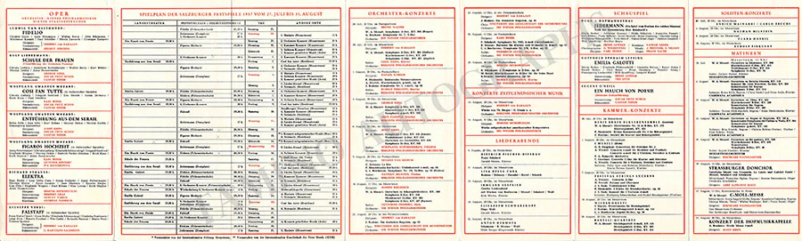 Salzburg Festspiele - Lot of 32 Festival Program Brochures 1950-1969 - Image 12