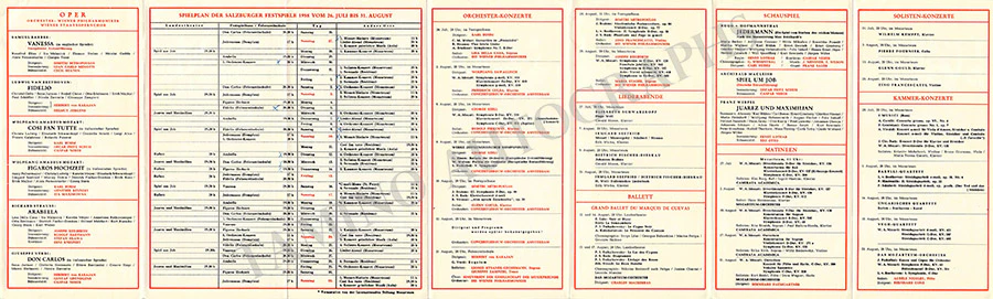 Salzburg Festspiele - Lot of 32 Festival Program Brochures 1950-1969 - Image 14
