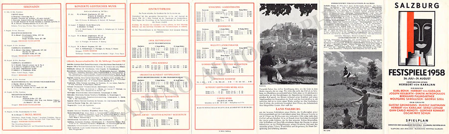 Salzburg Festspiele - Lot of 32 Festival Program Brochures 1950-1969 - Image 15
