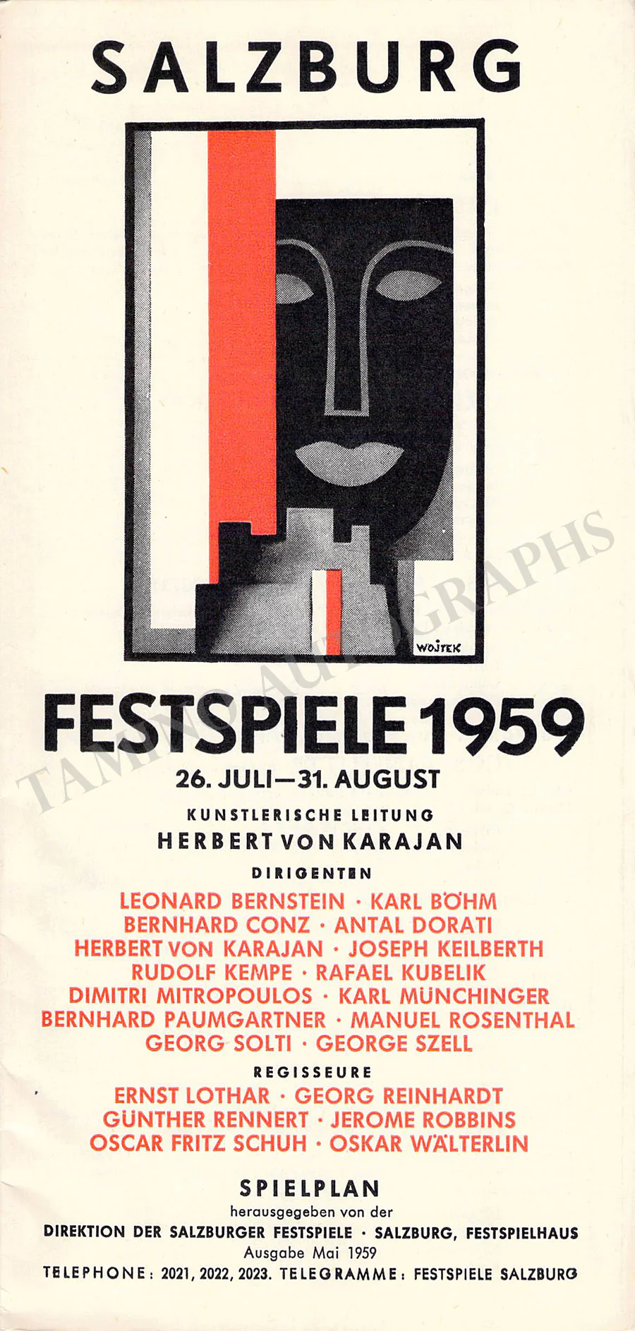 Salzburg Festspiele - Lot of 32 Festival Program Brochures 1950-1969 - Image 16