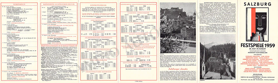 Salzburg Festspiele - Lot of 32 Festival Program Brochures 1950-1969 - Image 18
