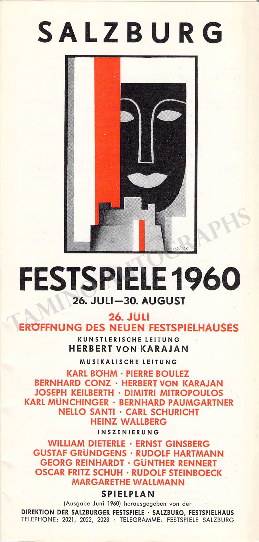 Salzburg Festspiele - Lot of 32 Festival Program Brochures 1950-1969 - Image 19