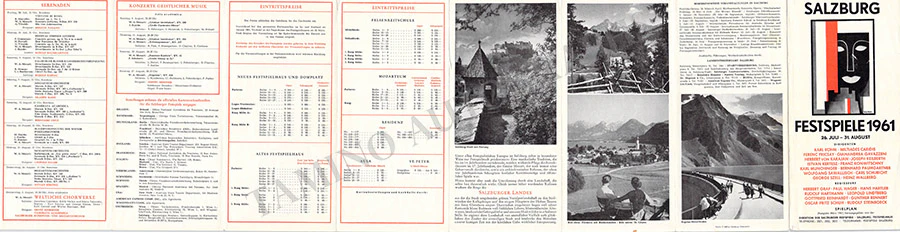 Salzburg Festspiele - Lot of 32 Festival Program Brochures 1950-1969 - Image 24
