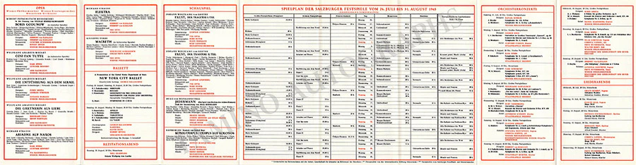 Salzburg Festspiele - Lot of 32 Festival Program Brochures 1950-1969 - Image 34